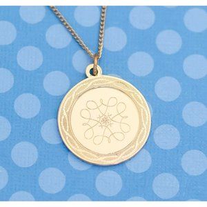 Vintage Sales Achievement Award 1977 Gold Tone Pendant Necklace by Avon 18" - M7